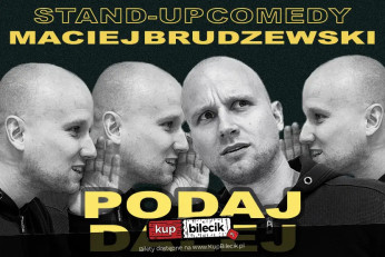 Gorzów Wielkopolski Wydarzenie Stand-up Maciej Brudzewski w nowym programie "Podaj dalej"